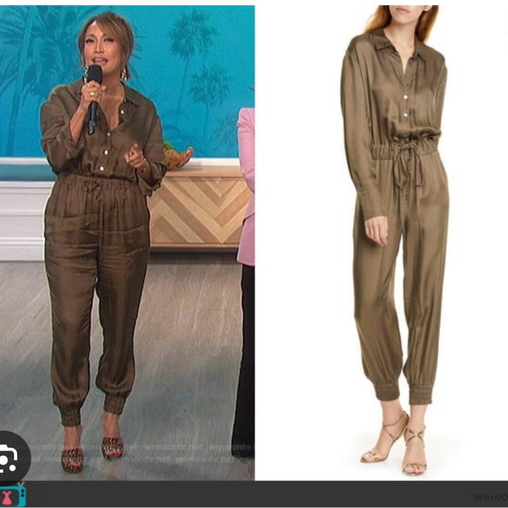 Cinq a Sept - Joyce twill long sleeve jumpsuit